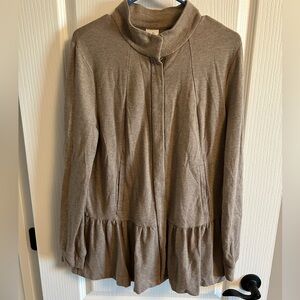 CAbi Tan Knit Topper